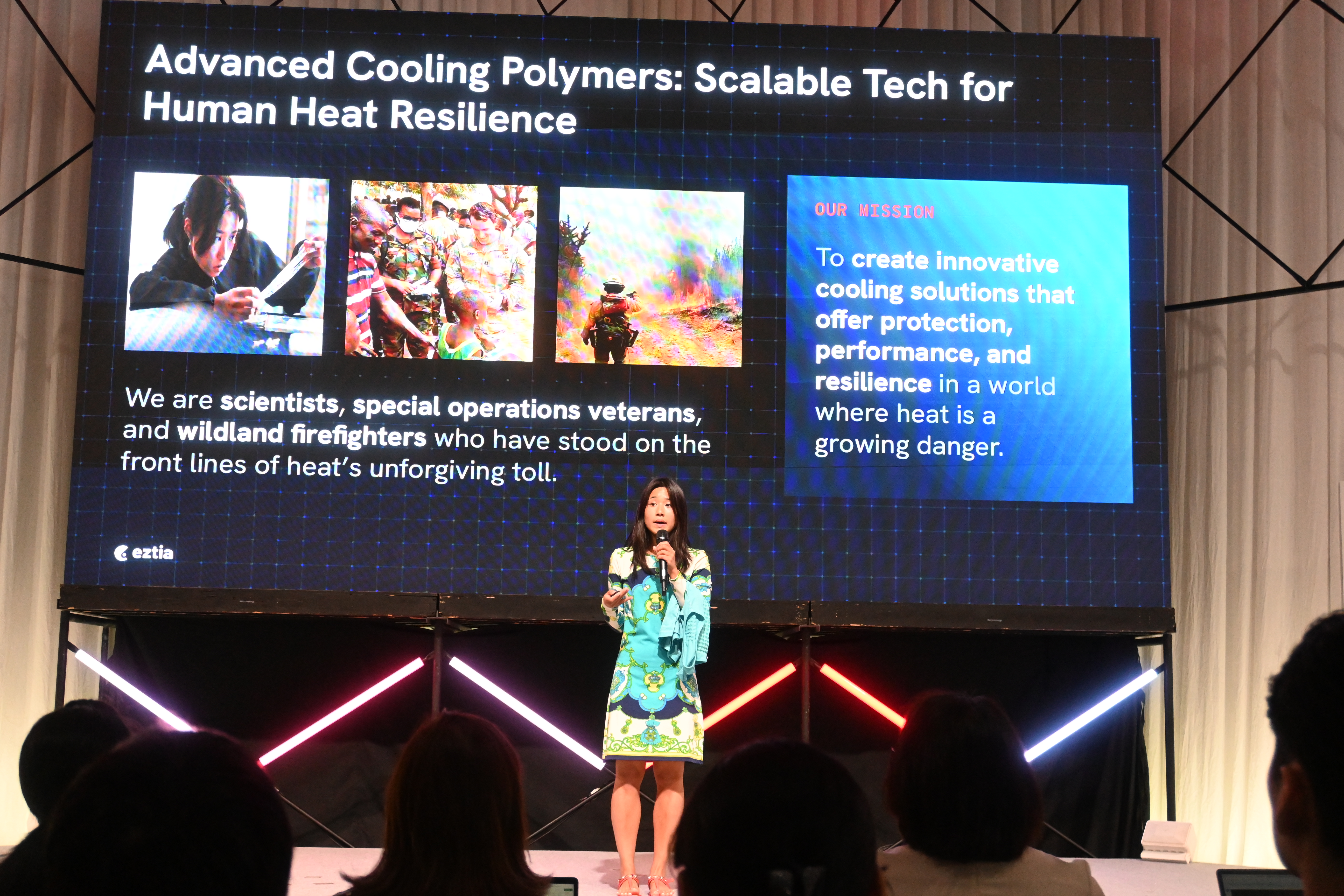 電力不要で8時間効果が持続する冷却素材を開発するEztia