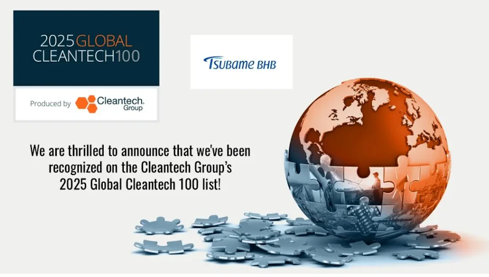 TsubameBHBがCleantech100に選出