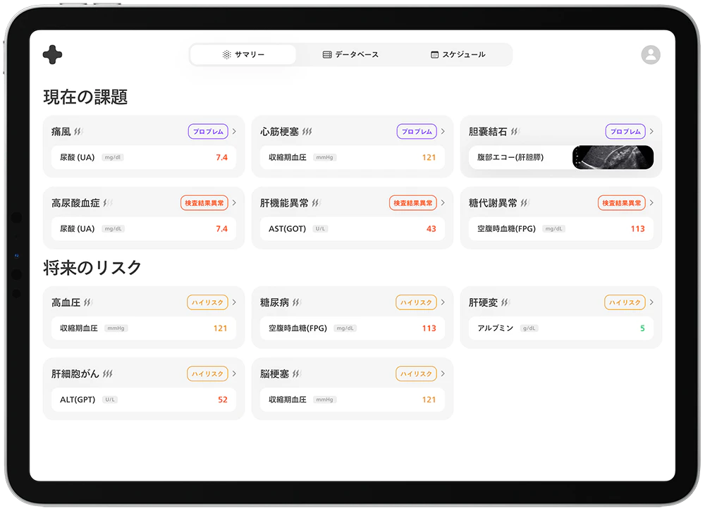 プロダクトの画面イメージ