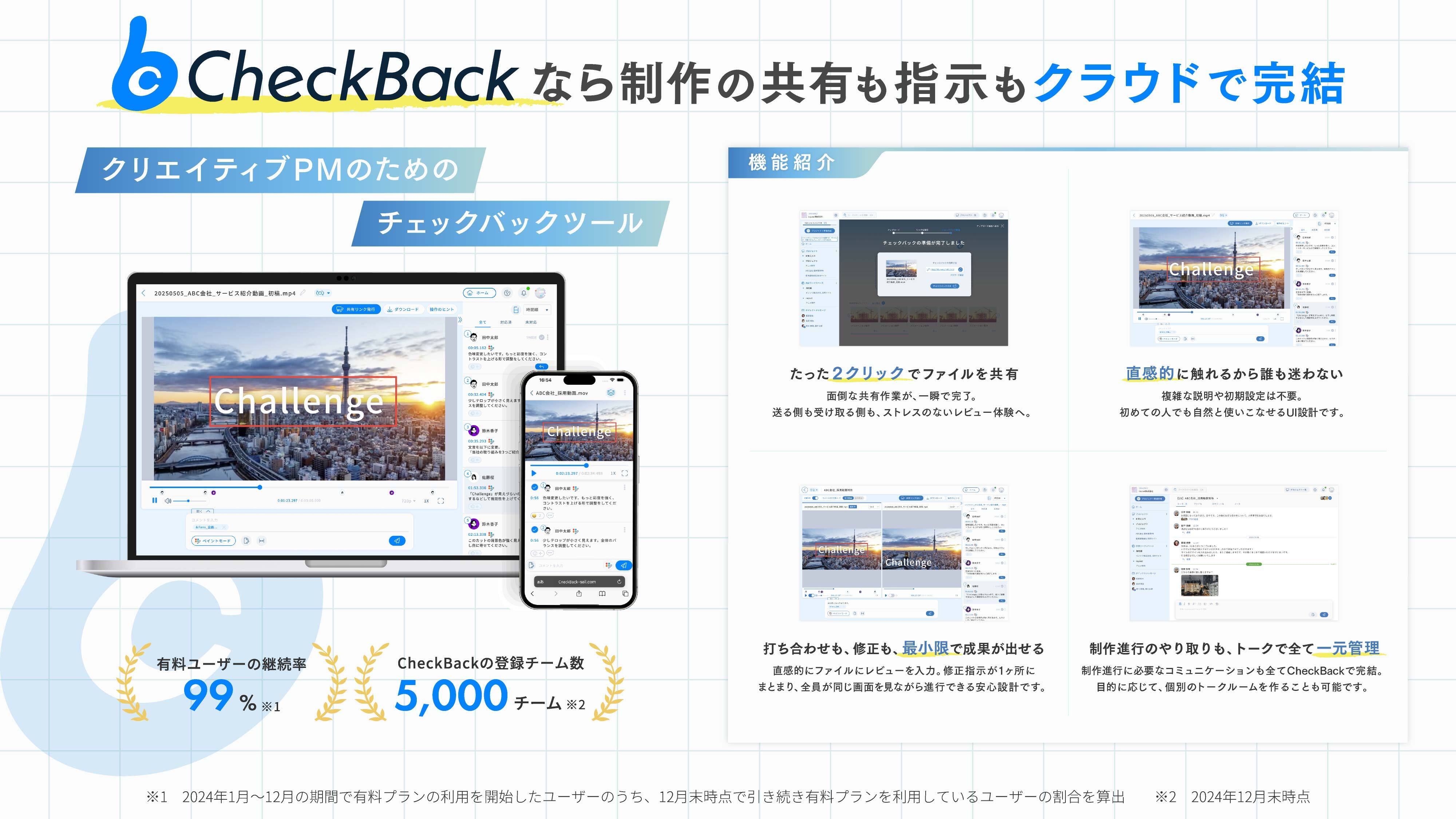 CheckBack イメージ