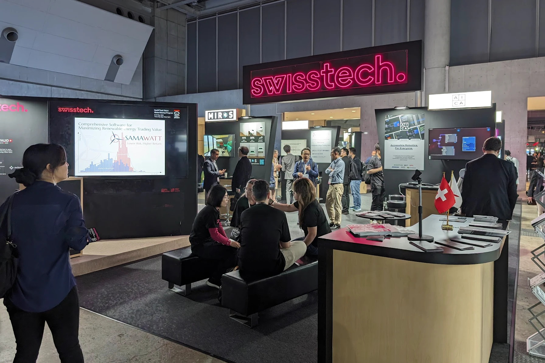 Swisstechパビリオンの様子