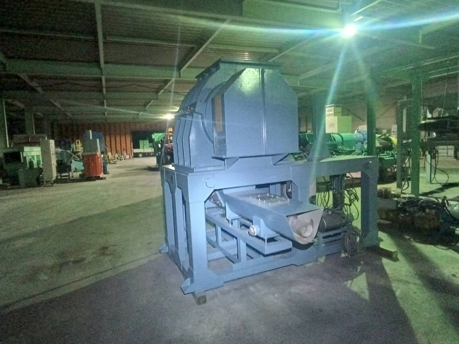 ＜日本シーム＞洗浄粉砕機(湿式高速一軸粉砕機) PF-2000　55kW　200V 4P　新品予備刃(超硬ブレード)付 - 画像12