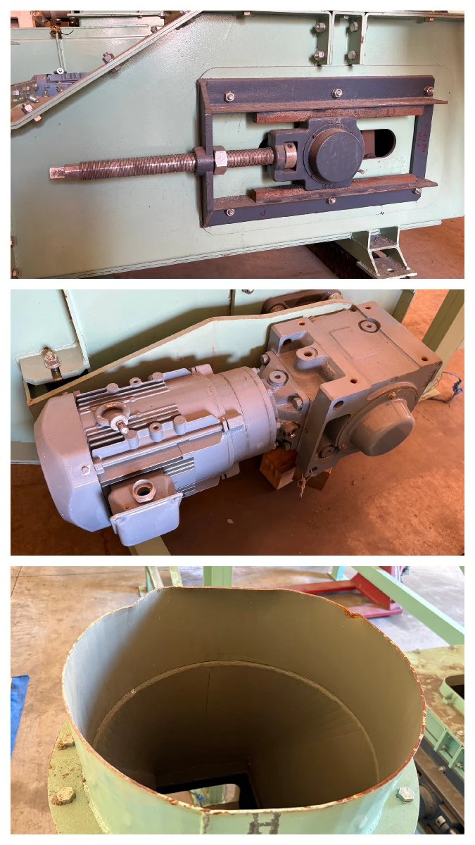 ＜御池鐵工所＞フライトコンベヤ 2.2kW コンベヤ内幅250mm　コンベヤ外幅560mm - 画像6