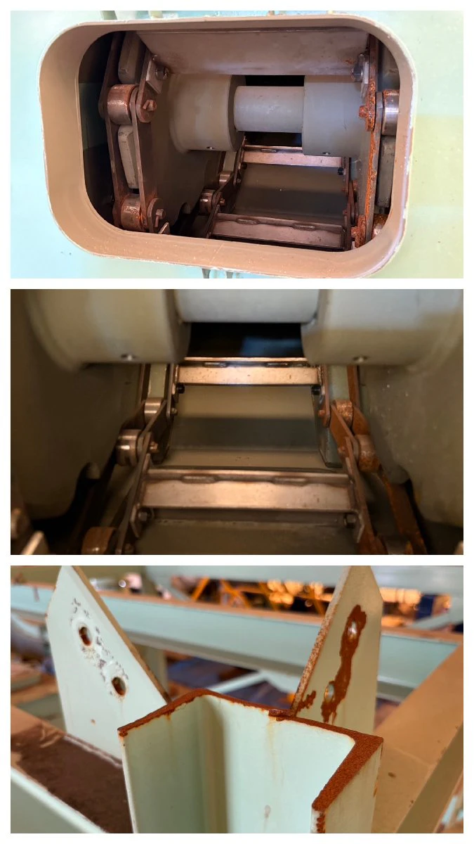 ＜御池鐵工所＞フライトコンベヤ 2.2kW コンベヤ内幅250mm　コンベヤ外幅560mm - 画像8