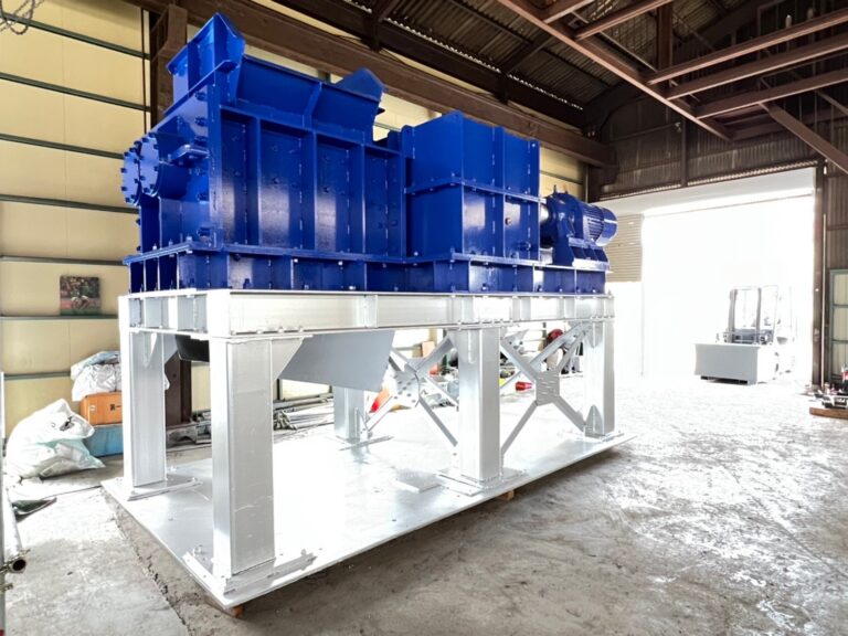 プッシャー式 一軸破砕機ライン