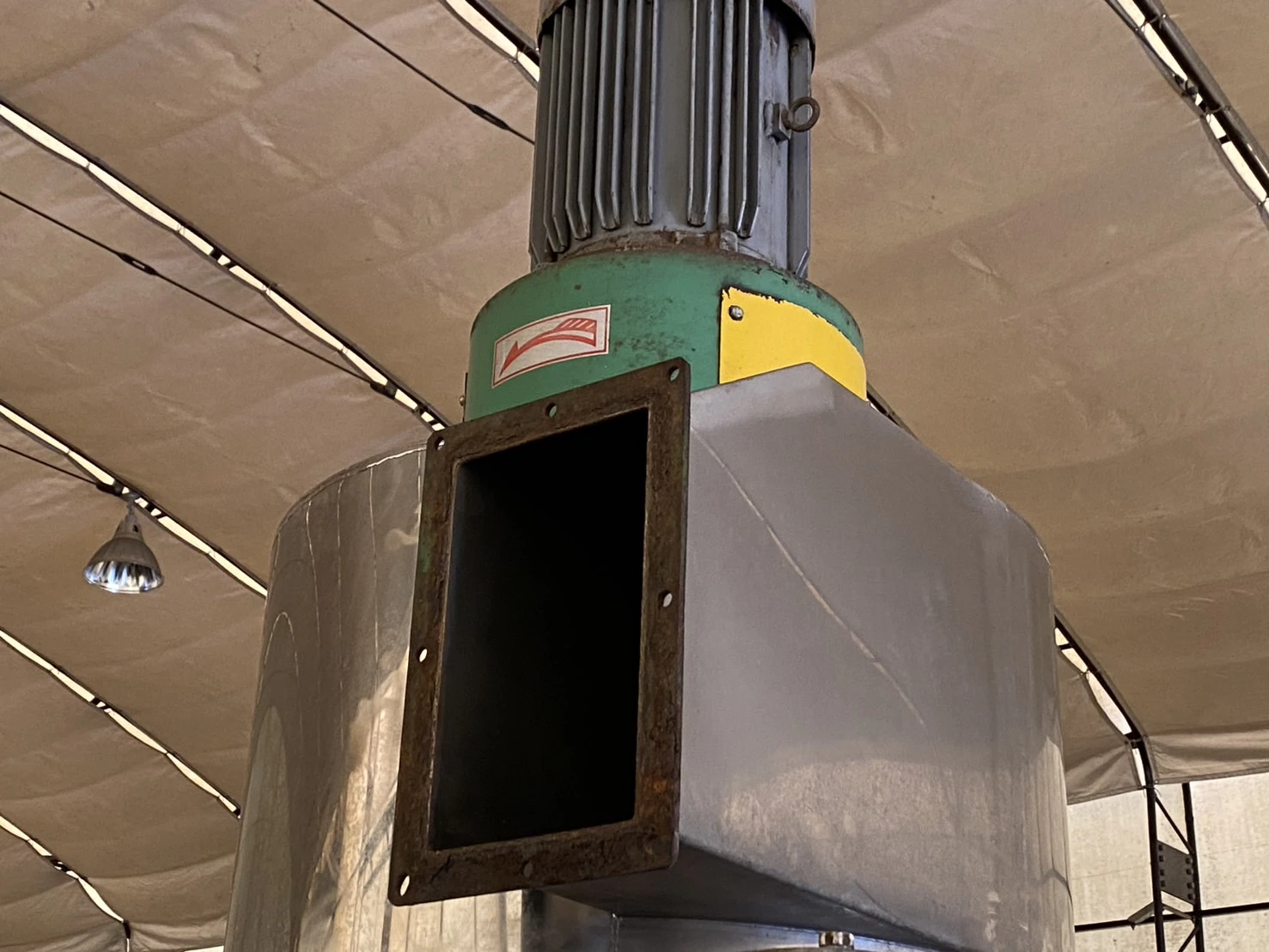 ＜ホーライ＞ 架台付き立型脱水機　動力 5.5kW／スクリューコンベア動力 0.4kW - 画像5