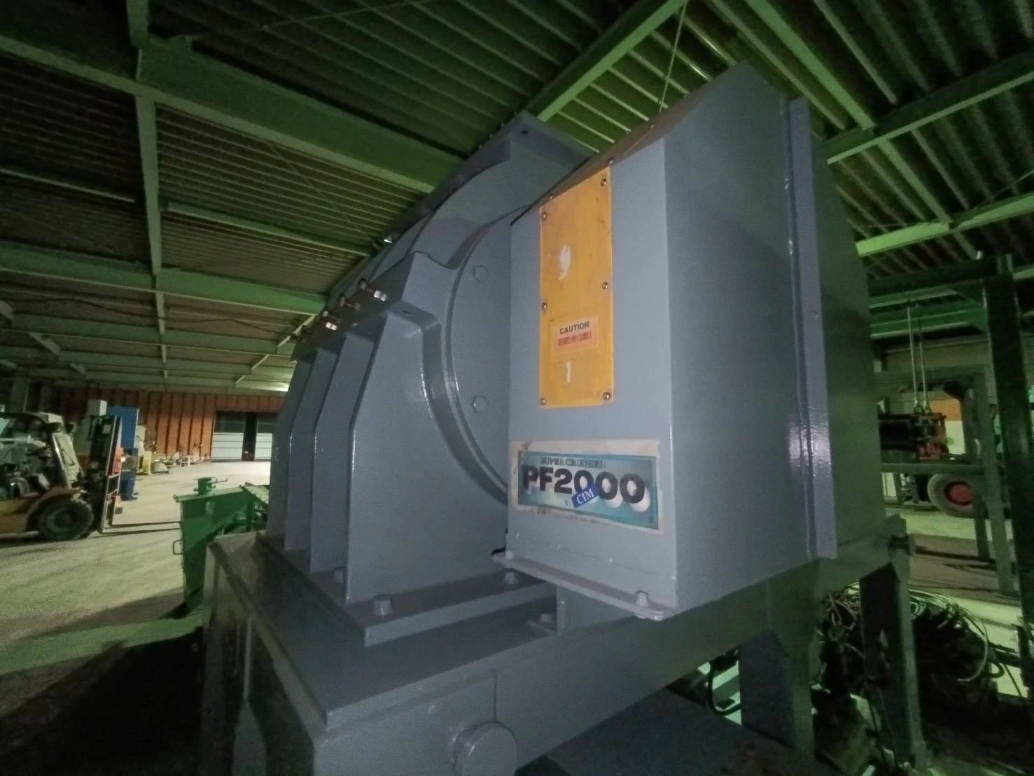＜日本シーム＞洗浄粉砕機(湿式高速一軸粉砕機) PF-2000　55kW　200V 4P　新品予備刃(超硬ブレード)付 - 画像9