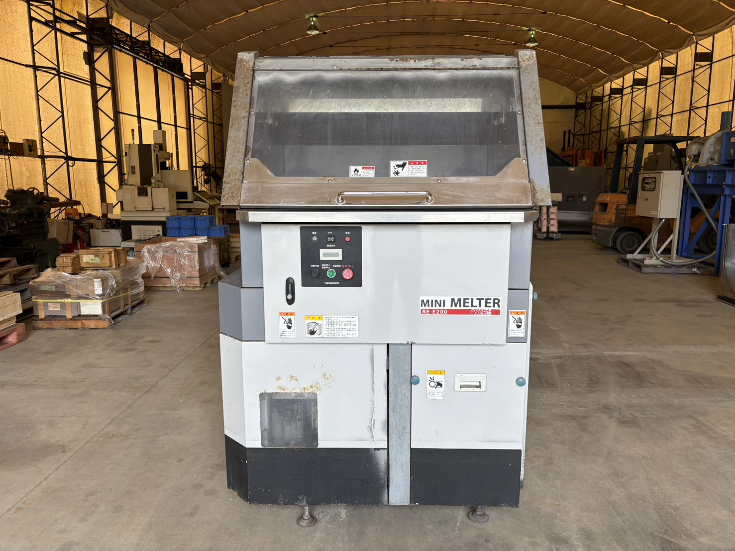 ＜山本製作所＞ 発泡スチロール減容機 ミニメルター RE-E200　6.66kW　処理能力20kg/h