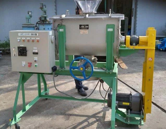＜槇野産業＞リボンミキサー RMM-80型 4P 三相 200V 50Hz 2.2kW