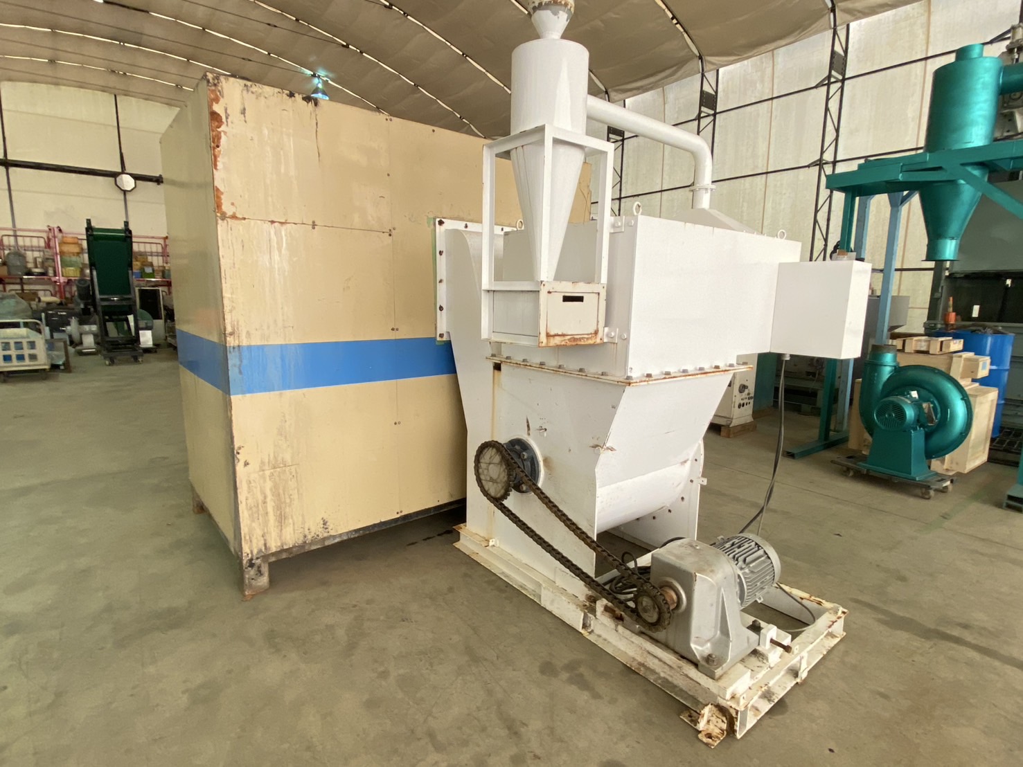 プッシャー式 一軸破砕機ライン