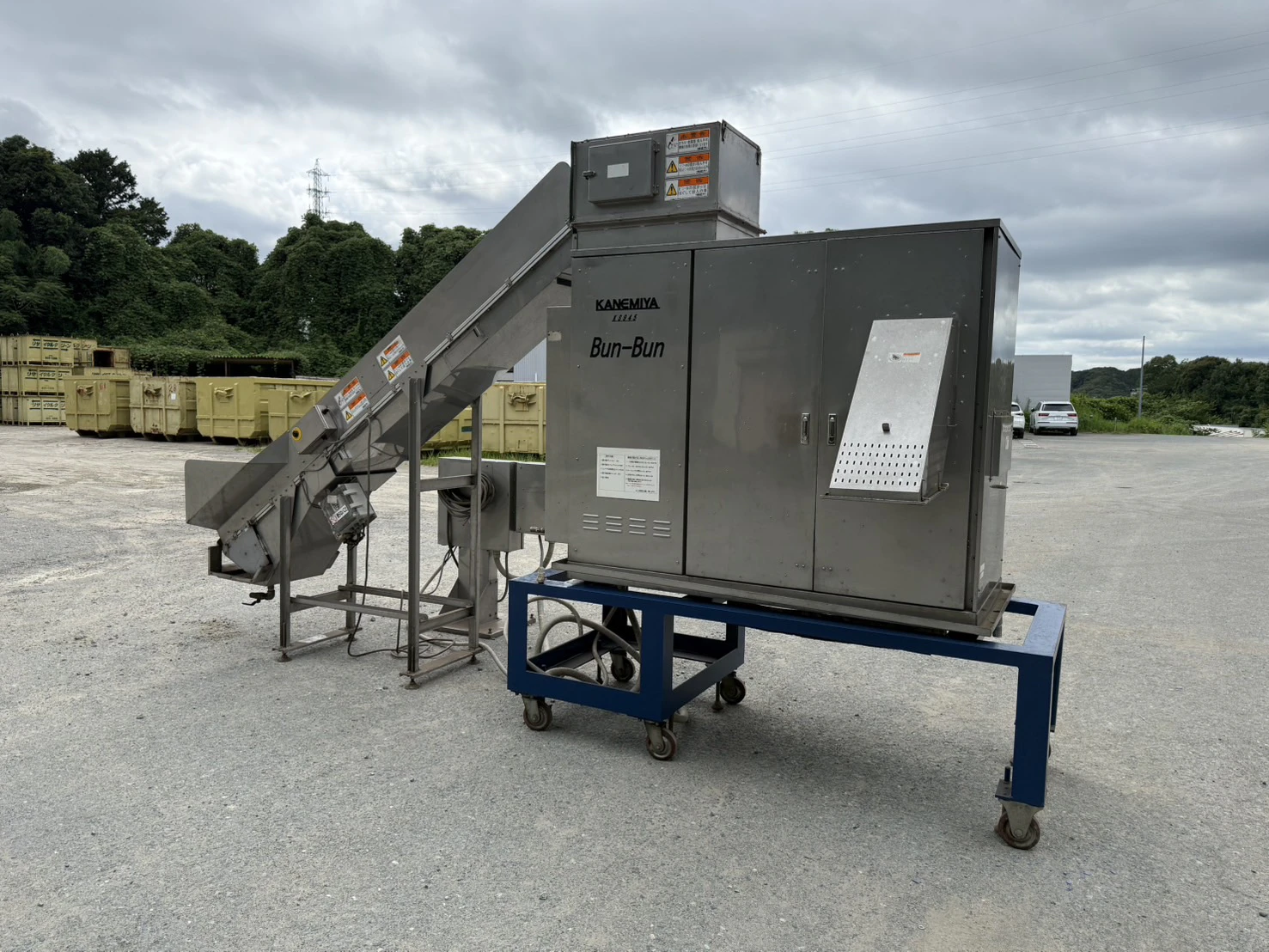 ＜カネミヤ＞包装自動分別処理機 Bun-Bun　KS945　投入コンベア付　3.7 kW - 画像4