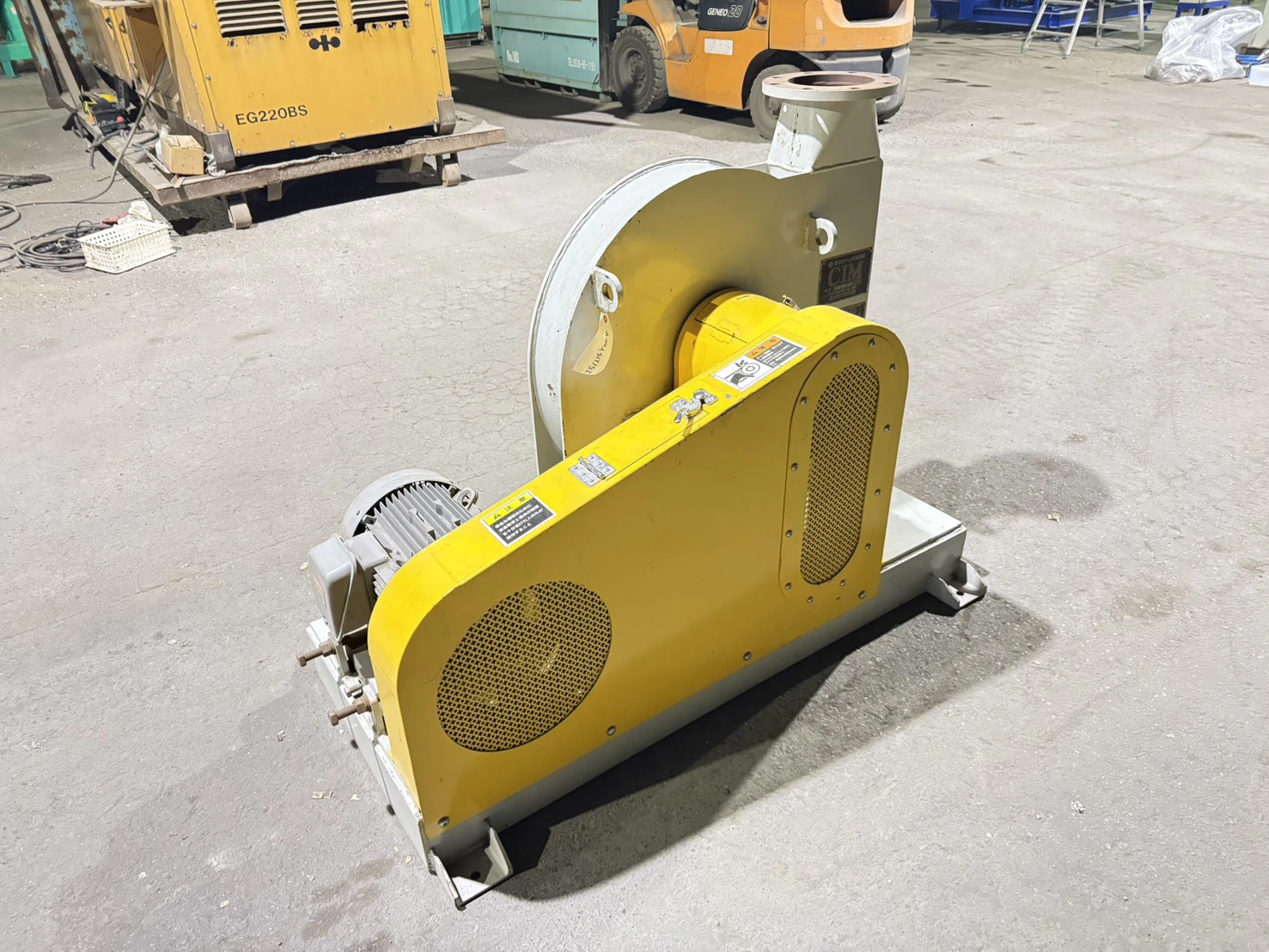 ＜日本シーム＞圧送ブロワー CMB-7.5 A-P　2015年製 7.5kW 吸出口穴径Φ165mm 200/220V（4P） - 画像6