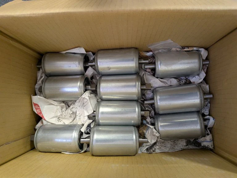 【未使用品】キャリヤローラー（KYC製 400W 3点式ポータブルコンベヤ専用）10本セット - 画像3