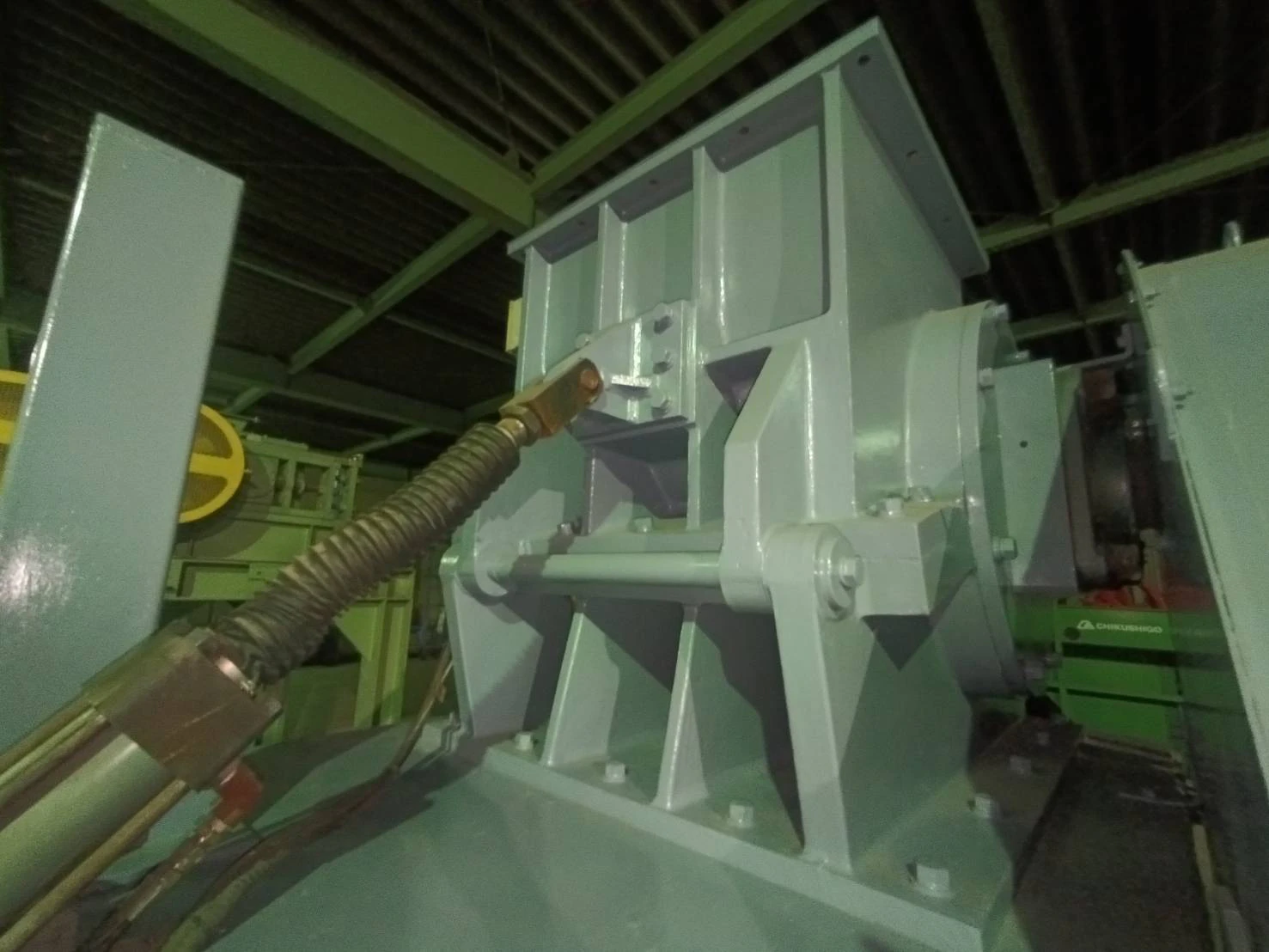 ＜日本シーム＞洗浄粉砕機(湿式高速一軸粉砕機) PF-2000　55kW　200V 4P　新品予備刃(超硬ブレード)付 - 画像10