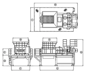 ＜新居浜鉄工所＞二軸破砕機 ライオンシュレッダー NS型小型 NS-152F　18.5kW×2基　1996年７月製 - 画像10