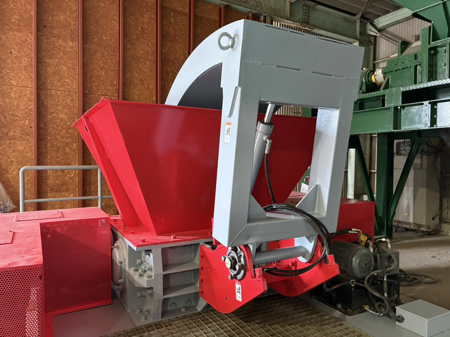 ＜SHOKEN/商研＞プッシャー付き二軸破砕機　TS3280P　30kW（15kW×2基） - 画像4