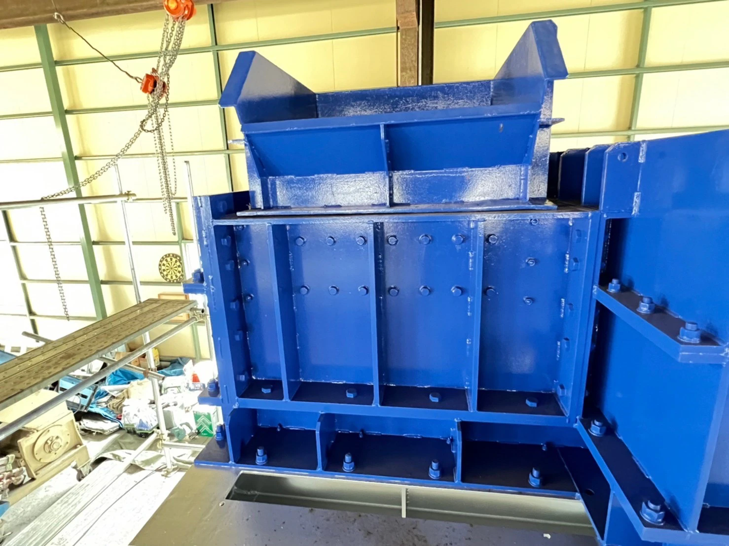 ■新古品■＜日本製 (神谷商事製)＞二軸破砕機 37KW×2基 Φ650mm - 画像8