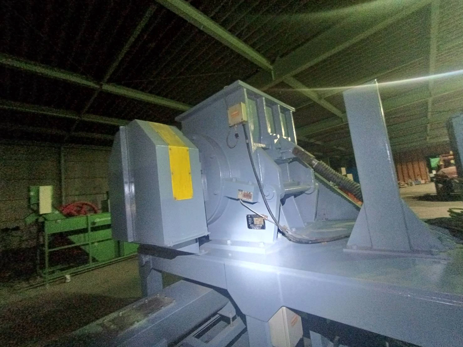 ＜日本シーム＞洗浄粉砕機(湿式高速一軸粉砕機) PF-2000　55kW　200V 4P　新品予備刃(超硬ブレード)付 - 画像5
