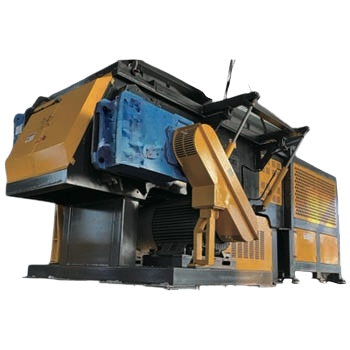 プッシャー式低速二軸破砕機