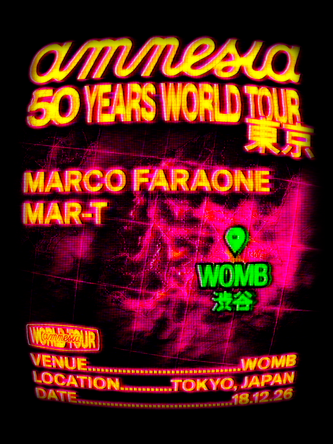 AMNESIA IBIZA 50TH ANNIVERSARY flyer
