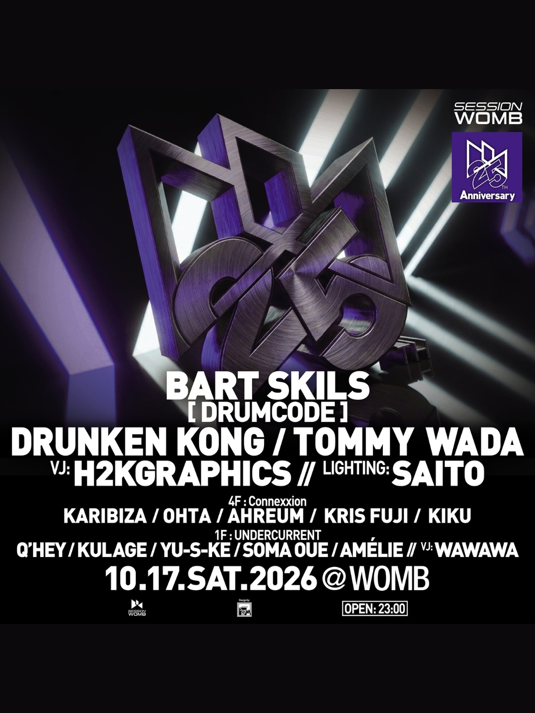 SESSION 25TH ANNIVERSARY｜WOMBのフライヤー