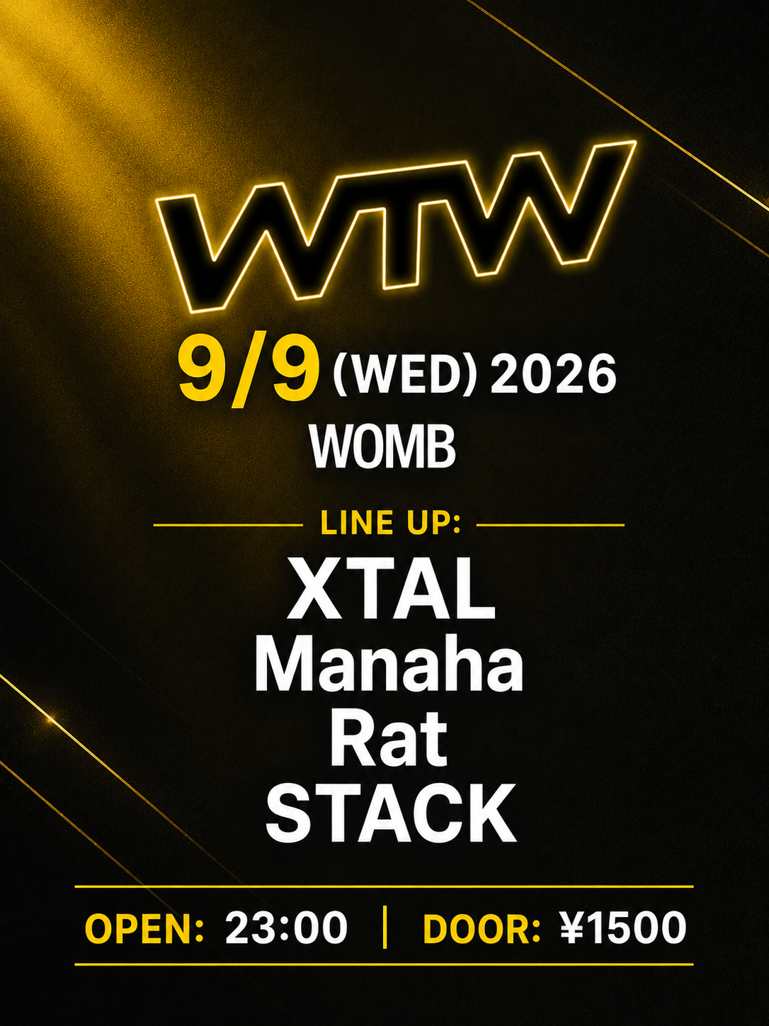 Xtal · Manaha · Rat · Stack flyer