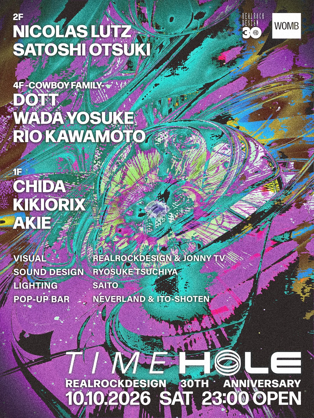 Nicolas Lutz · Satoshi Otsuki · Dott · Wada Yosuke · Rio Kawamoto · Chida · Kikiorix · akie flyer