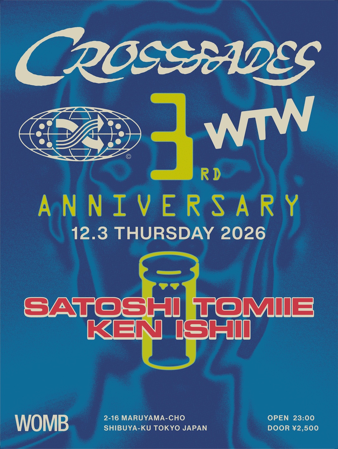 CROSSFADES 3RD ANNIVERSARY flyer