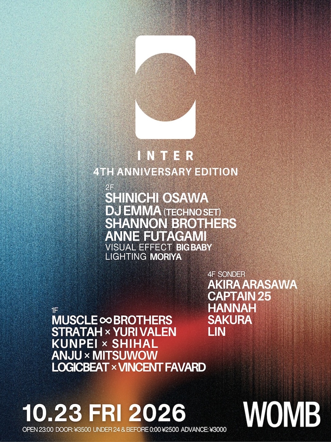 INTER 4TH ANNIVERSARY EDITION flyer