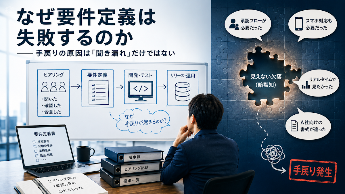 なぜ要件定義は失敗するのか