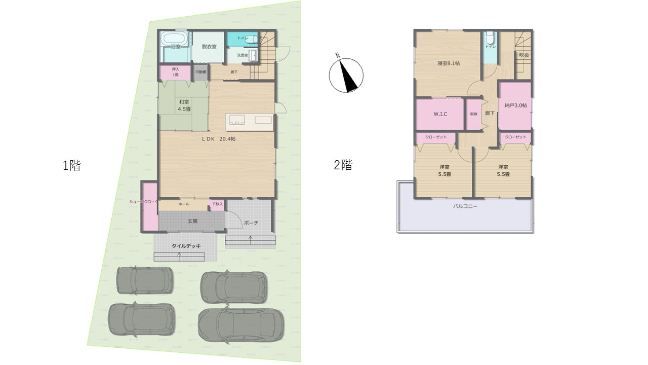 ４LDK　戸建の画像2