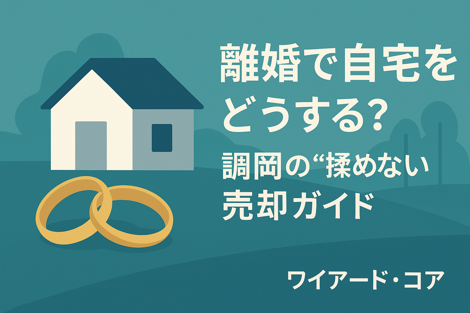 離婚で自宅をどうする？｜静岡の“揉めない売却”と名義・ローンの整理のアイキャッチ画像