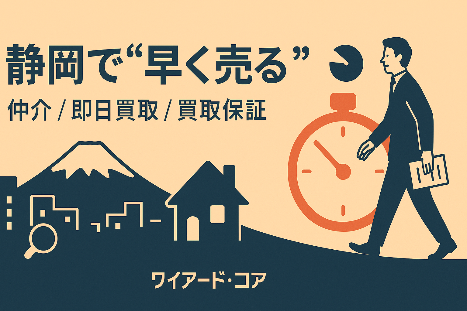 静岡で“早く売る”｜仲介と即日買取の使い分け・最短スケジュール【無料相談可】のアイキャッチ画像
