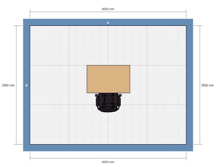 アイランド型のデスクレイアウト