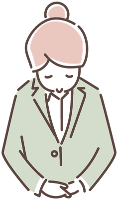 ご自宅を訪問しているイラスト