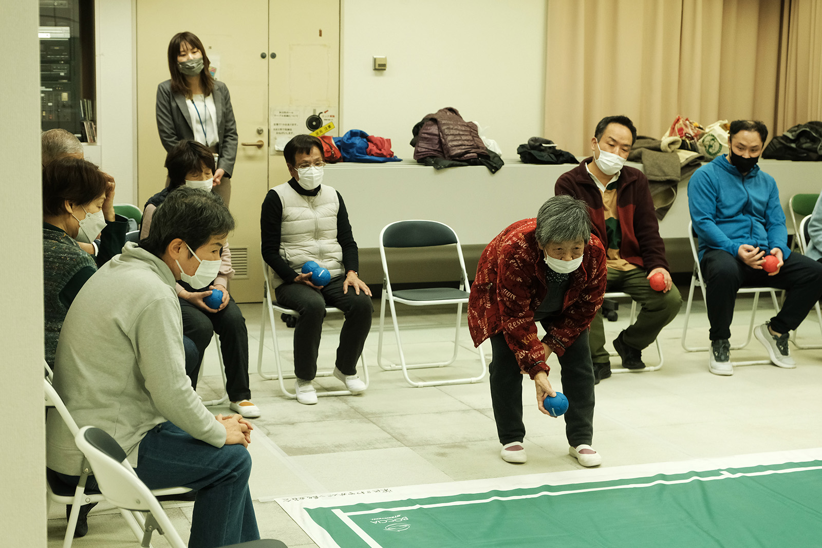 ボッチャ部の活動の様子