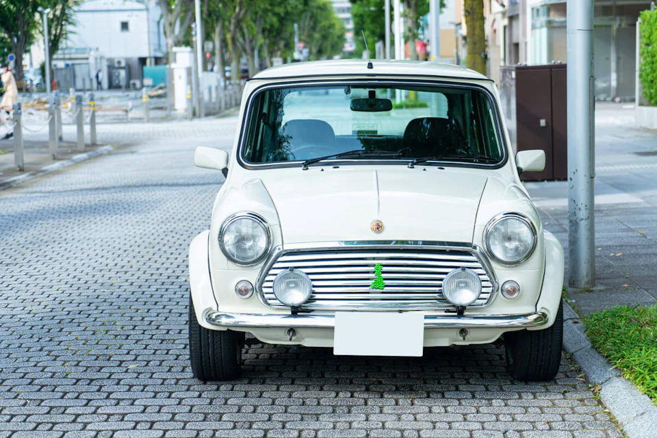 rover mini paul smith white