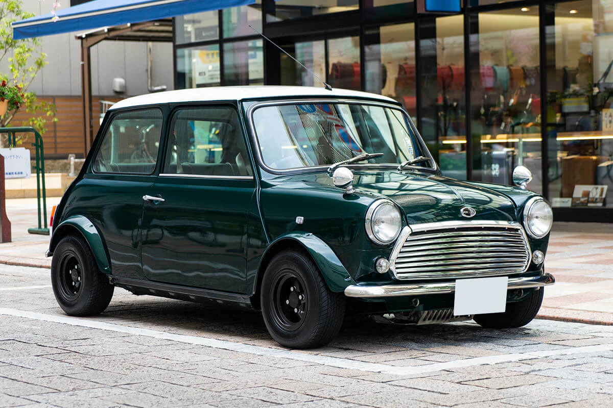rover mini cooper 1.3i racing green