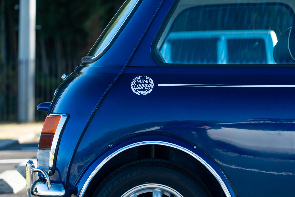 rover mini cooper tahitian blue