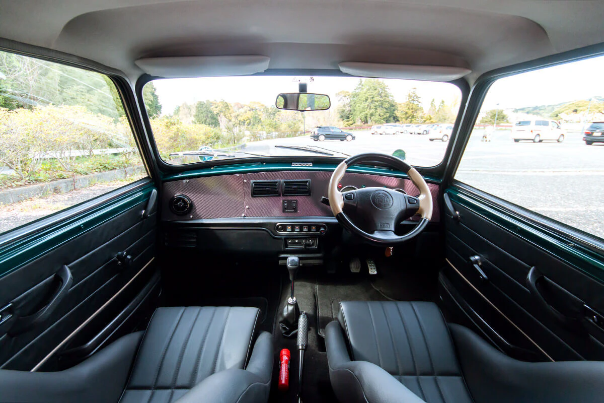 rover mini cooper 1.3i racing green
