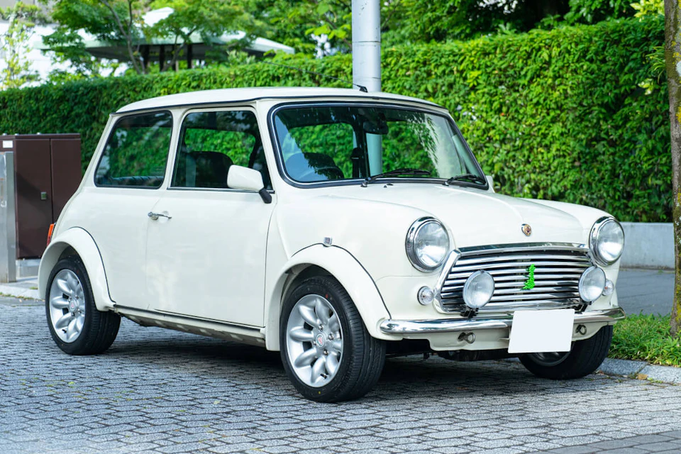 rover mini paul smith white