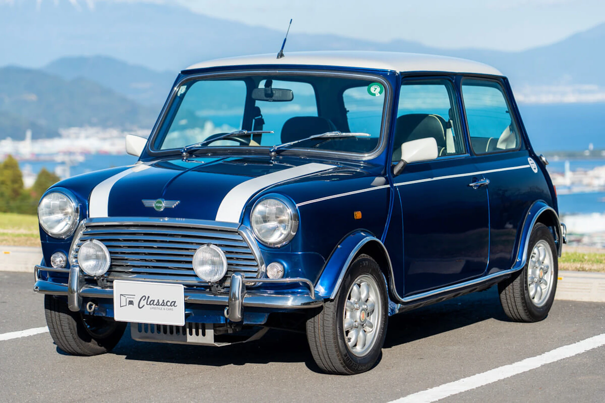 rover mini cooper tahitian blue