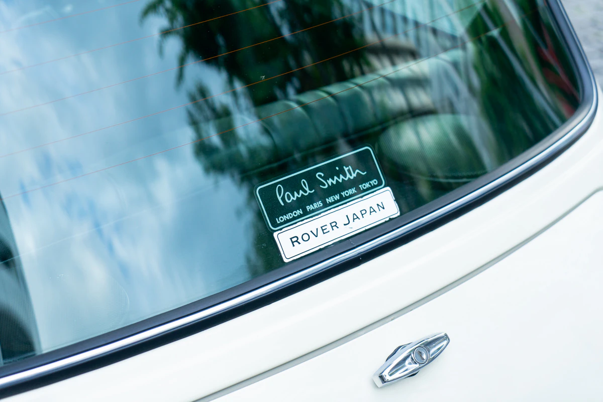 rover mini paul smith white