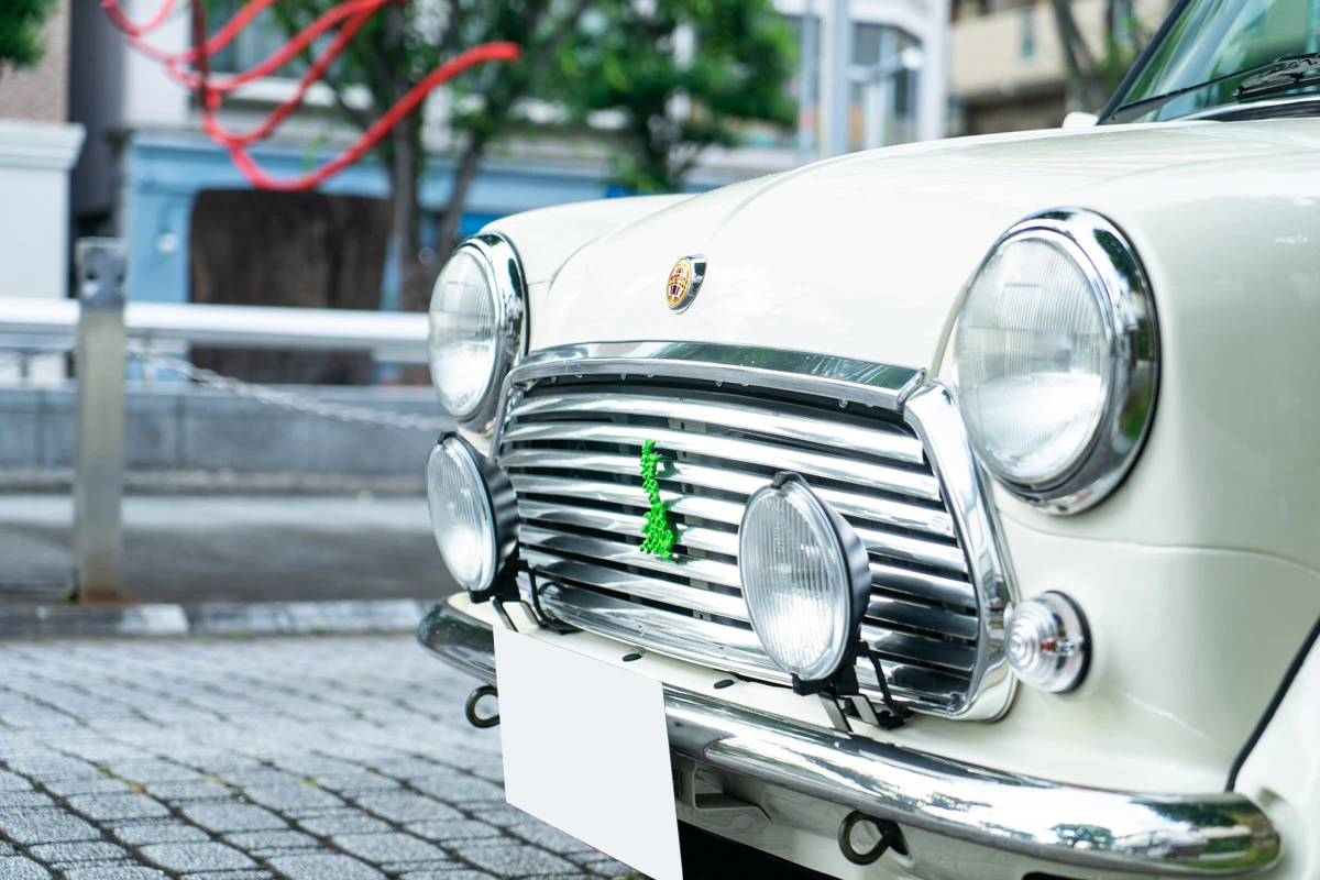 rover mini paul smith white