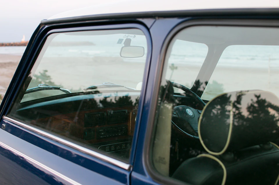 rover mini cooper tahiti blue