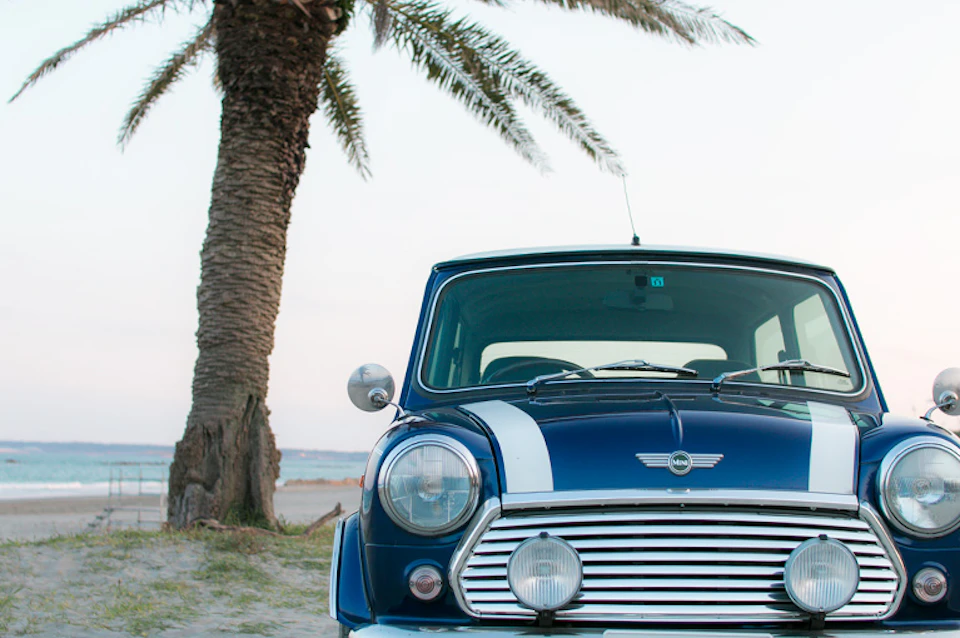 rover mini cooper tahiti blue