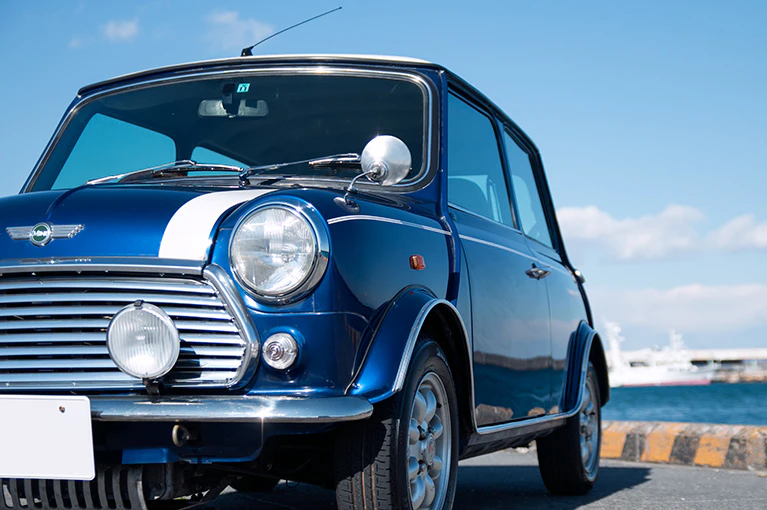 rover mini cooper tahiti blue