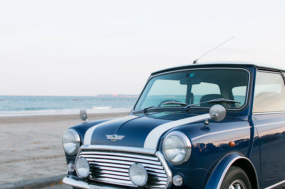 rover mini cooper tahiti blue