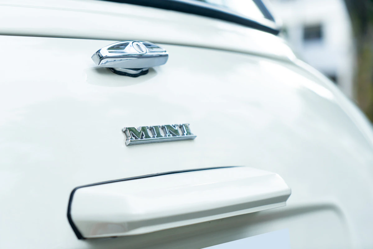 rover mini paul smith white
