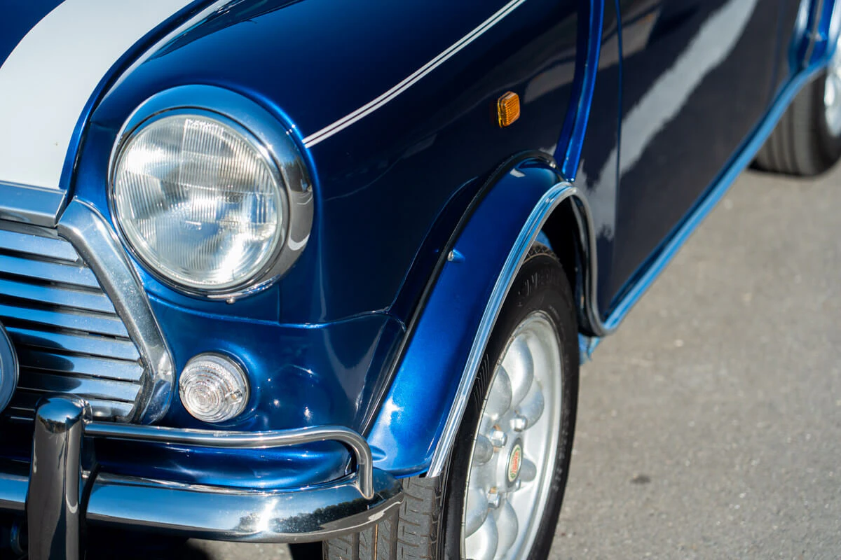 rover mini cooper tahitian blue
